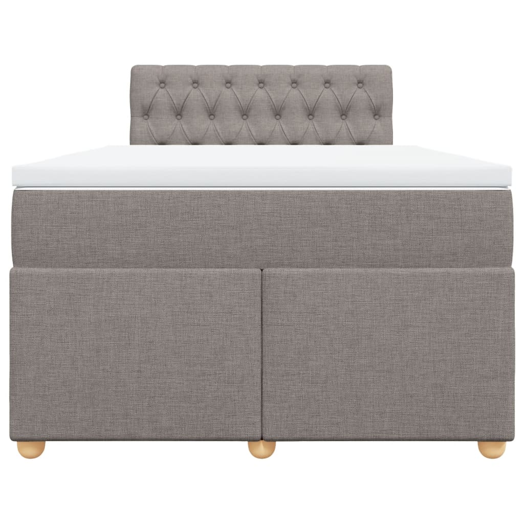 Giroletto a Molle con Materasso Tortora 120x200 cm in Tessuto | homemem39