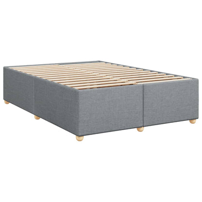 Giroletto a Molle con Materasso Grigio Chiaro 140x190cm Tessuto