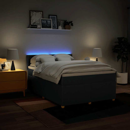 Giroletto a Molle con Materasso Blu 140x190 cm in Tessuto | homemem39