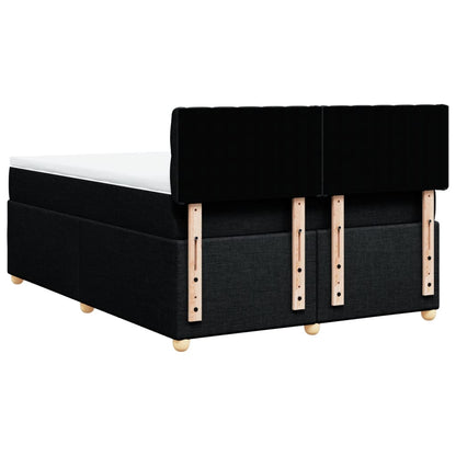 Giroletto a Molle con Materasso Nero 140x200 cm in Tessuto | homemem39