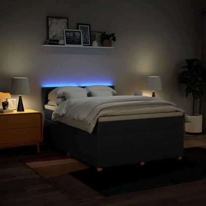 Giroletto a Molle con Materasso Blu 140x200 cm in Tessuto | homemem39