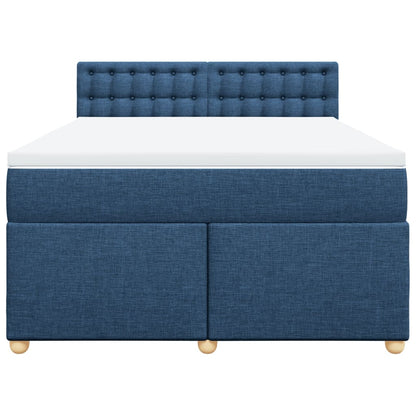 Giroletto a Molle con Materasso Blu 140x200 cm in Tessuto | homemem39
