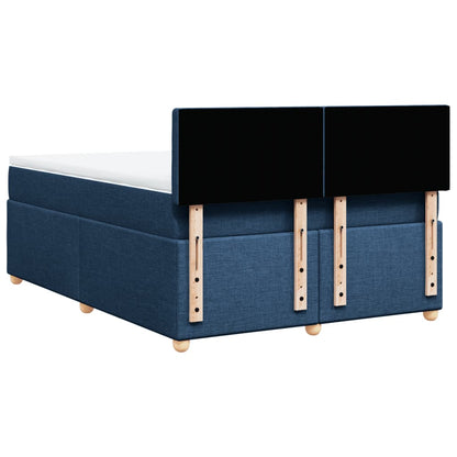 Giroletto a Molle con Materasso Blu 140x200 cm in Tessuto | homemem39