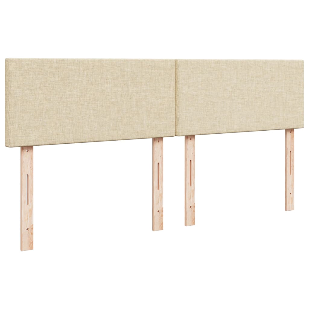 Giroletto a Molle con Materasso Crema 200x200 cm in Tessuto