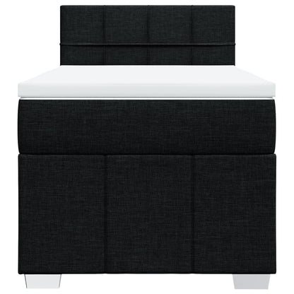 Giroletto a Molle con Materasso Nero 80x200 cm inTessuto - homemem39