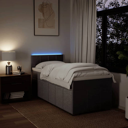 Giroletto a Molle con Materasso Tortora 80x200 cm inTessuto - homemem39