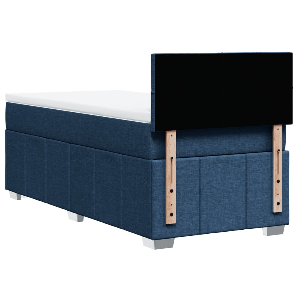 Giroletto a Molle con Materasso Blu 80x200 cm inTessuto | homemem39