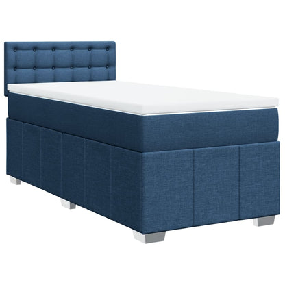Giroletto a Molle con Materasso Blu 80x200 cm inTessuto | homemem39