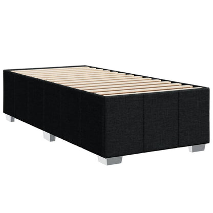 Giroletto a Molle con Materasso Nero 90x200 cm in Tessuto