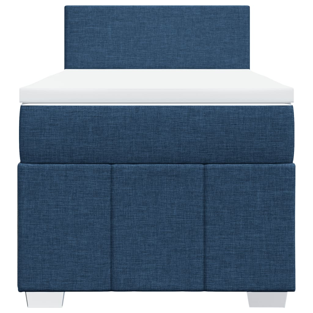 Giroletto a Molle con Materasso Blu 90x200 cm inTessuto
