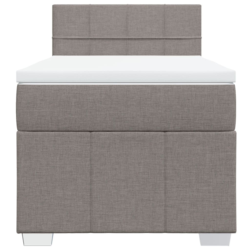 Giroletto a Molle con Materasso Tortora 90x200 cm inTessuto | homemem39