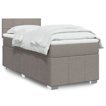 Giroletto a Molle con Materasso Tortora 90x200 cm inTessuto | homemem39