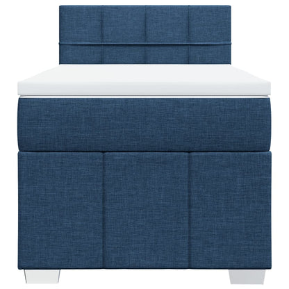 Giroletto a Molle con Materasso Blu 90x200 cm inTessuto