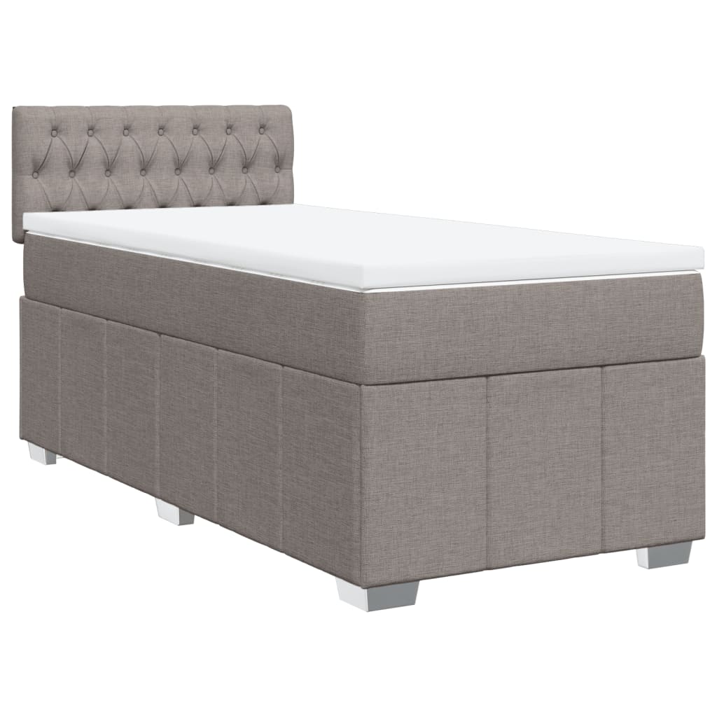 Giroletto a Molle con Materasso Tortora 90x200 cm inTessuto | homemem39