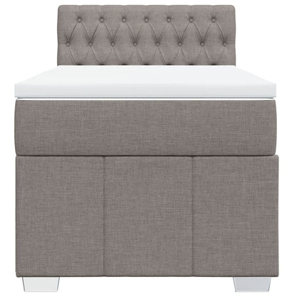 Giroletto a Molle con Materasso Tortora 90x200 cm inTessuto | homemem39