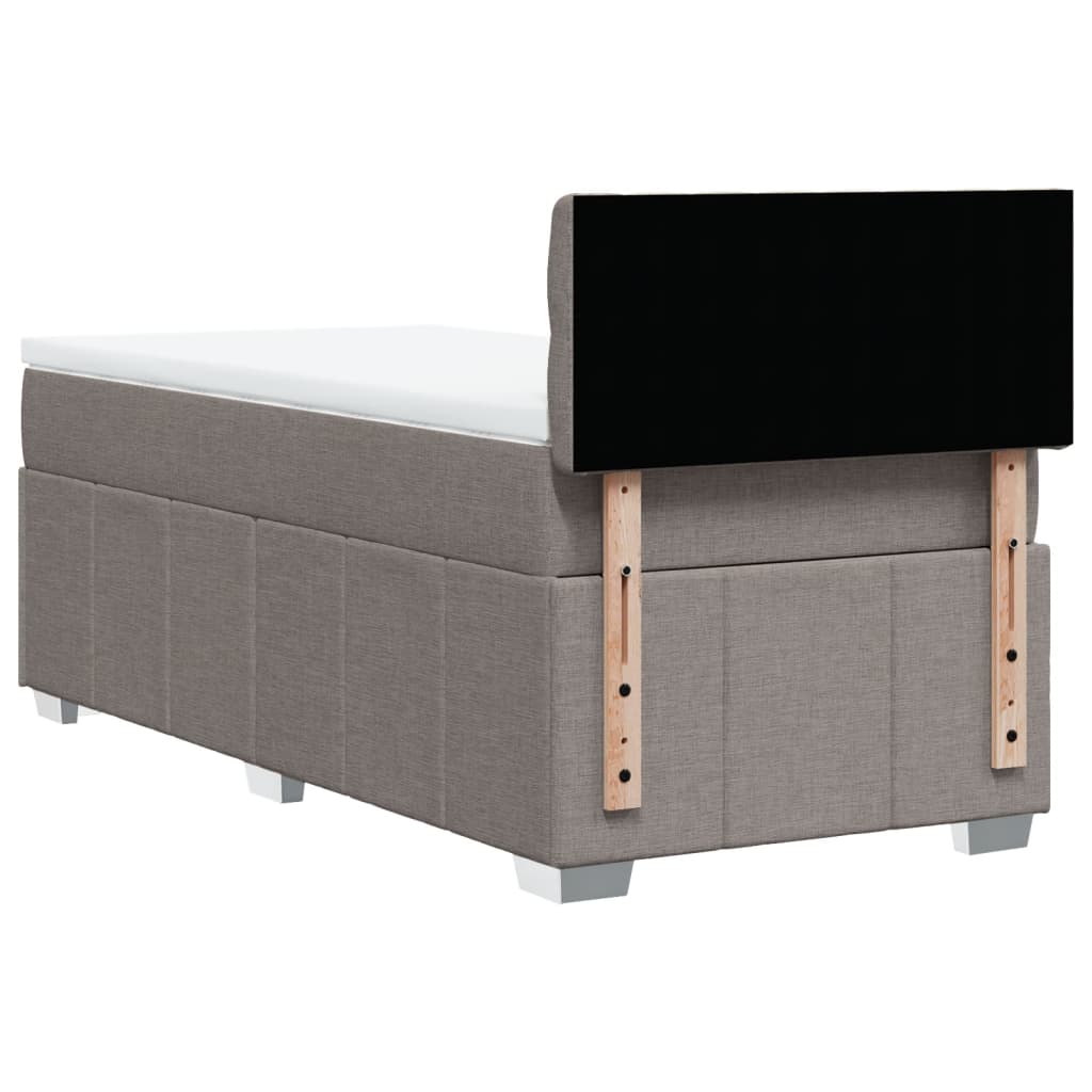 Giroletto a Molle con Materasso Tortora 90x200 cm inTessuto | homemem39