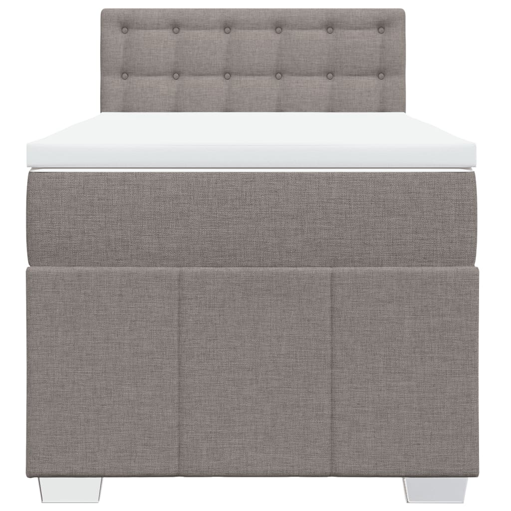 Giroletto a Molle con Materasso Tortora 90x200 cm inTessuto | homemem39