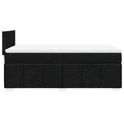 Giroletto a Molle con Materasso Nero 100x200 cm in Tessuto | homemem39