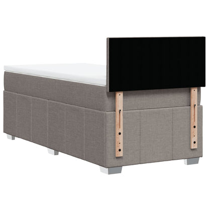 Giroletto a Molle con Materasso Tortora 100x200 cm in Tessuto | homemem39