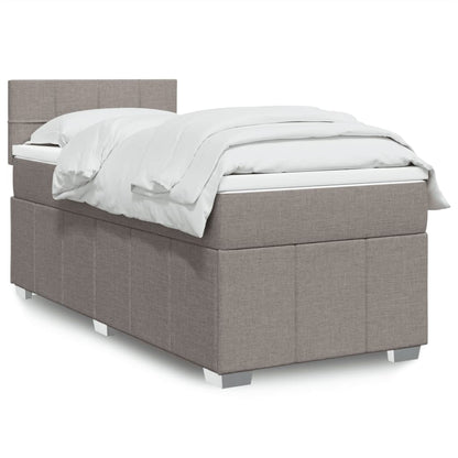 Giroletto a Molle con Materasso Tortora 100x200 cm in Tessuto | homemem39