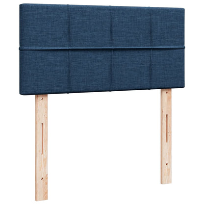 Giroletto a Molle con Materasso Blu 100x200 cm in Tessuto