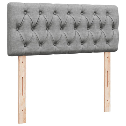 Giroletto a Molle con Materasso Grigio Chiaro 120x190cm Tessuto | homemem39