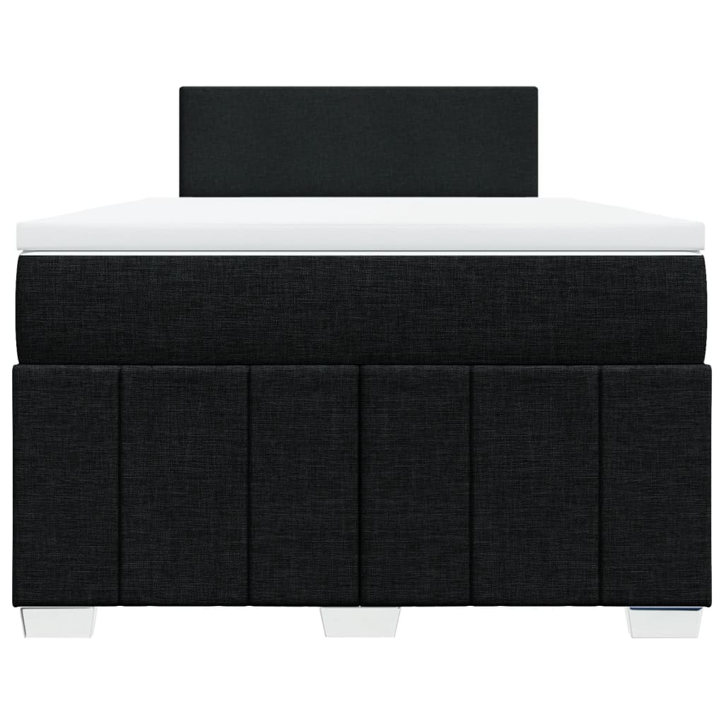Giroletto a Molle con Materasso Nero 120x200 cm in Tessuto | homemem39