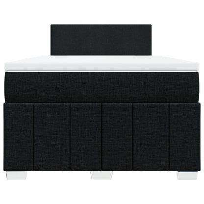 Giroletto a Molle con Materasso Nero 120x200 cm in Tessuto | homemem39