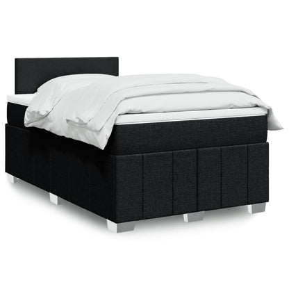 Giroletto a Molle con Materasso Nero 120x200 cm in Tessuto | homemem39