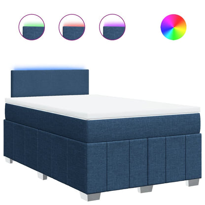 Giroletto a Molle con Materasso Blu 120x200 cm in Tessuto | homemem39