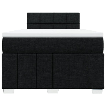 Giroletto a Molle con Materasso Nero 120x200 cm in Tessuto | homemem39