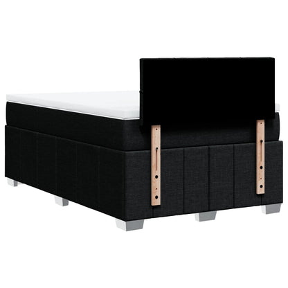 Giroletto a Molle con Materasso Nero 120x200 cm in Tessuto | homemem39