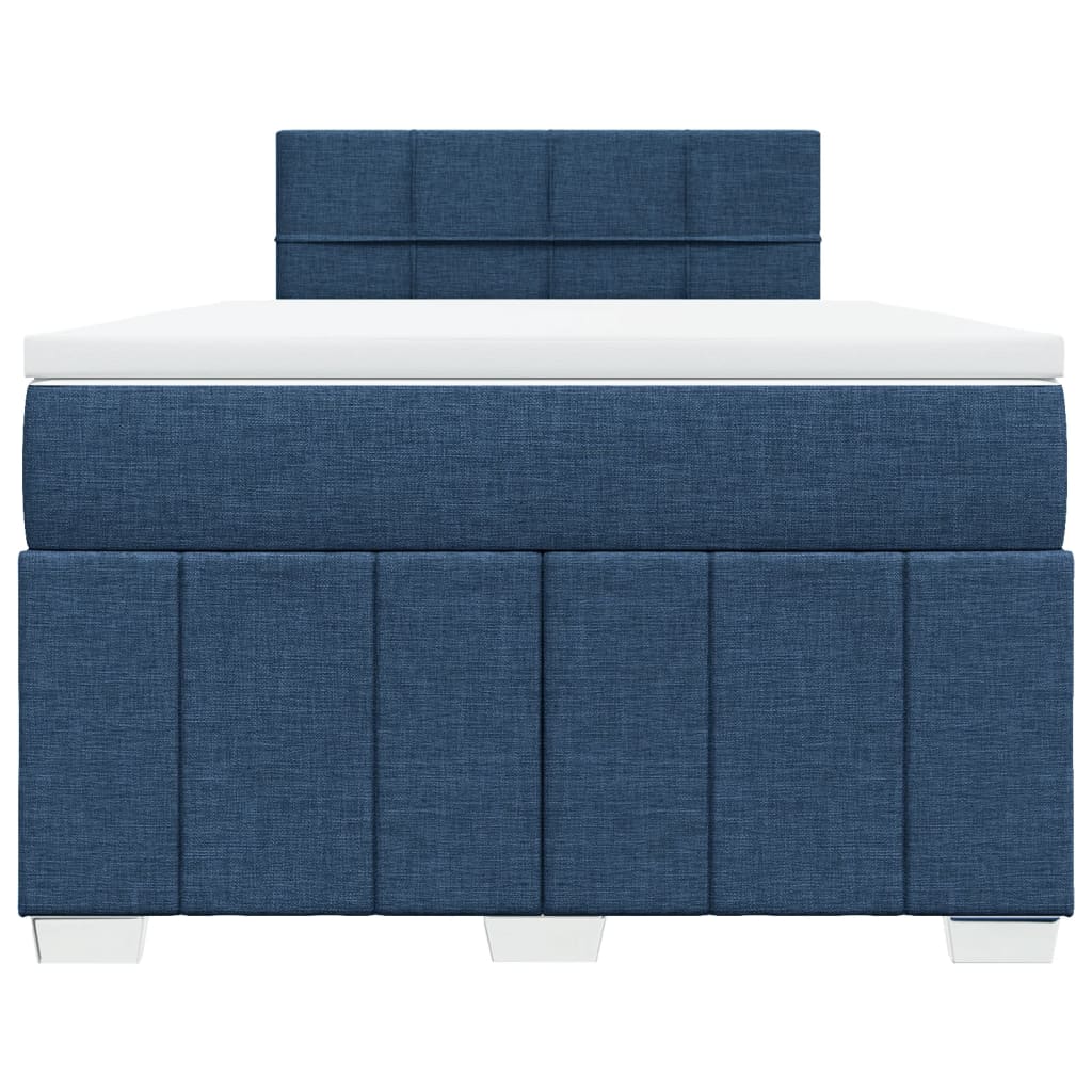 Giroletto a Molle con Materasso Blu 120x200 cm in Tessuto | homemem39