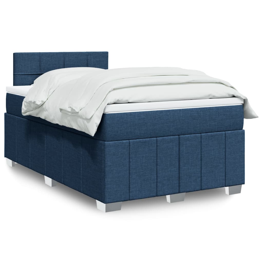 Giroletto a Molle con Materasso Blu 120x200 cm in Tessuto | homemem39