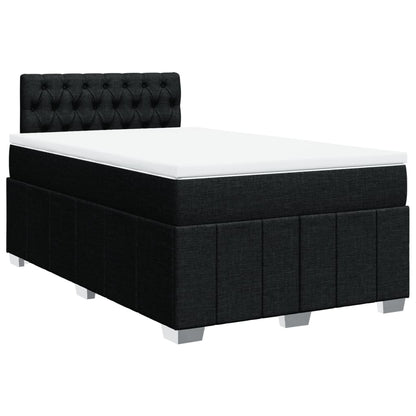 Giroletto a Molle con Materasso Nero 120x200 cm in Tessuto | homemem39