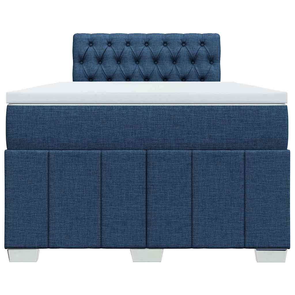 Giroletto a Molle con Materasso Blu 120x200 cm in Tessuto | homemem39