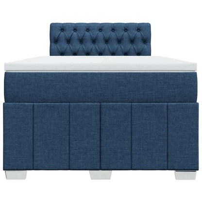 Giroletto a Molle con Materasso Blu 120x200 cm in Tessuto | homemem39
