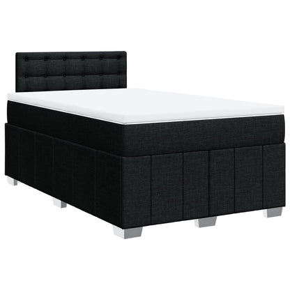 Giroletto a Molle con Materasso Nero 120x200 cm in Tessuto | homemem39