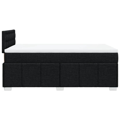 Giroletto a Molle con Materasso Nero 120x200 cm in Tessuto | homemem39