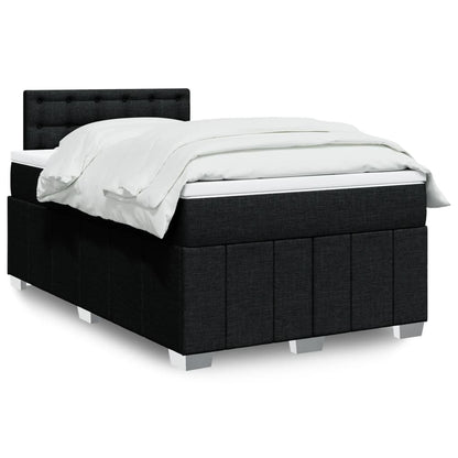 Giroletto a Molle con Materasso Nero 120x200 cm in Tessuto | homemem39