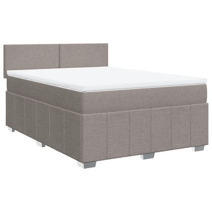 Giroletto a Molle con Materasso Tortora 140x190 cm in Tessuto | homemem39