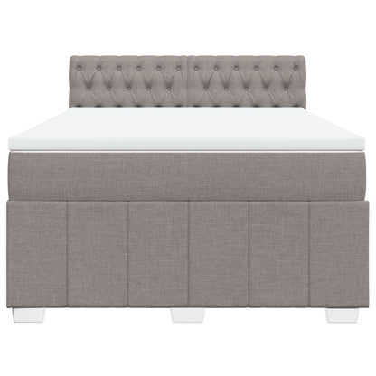 Giroletto a Molle con Materasso Tortora 140x190 cm in Tessuto | homemem39