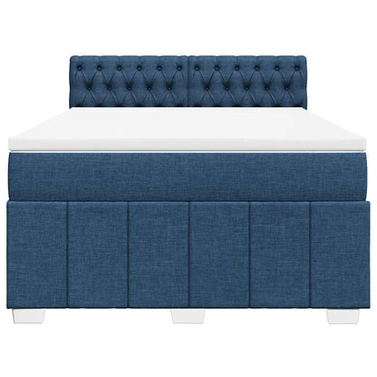 Giroletto a Molle con Materasso Blu 140x190 cm in Tessuto | homemem39