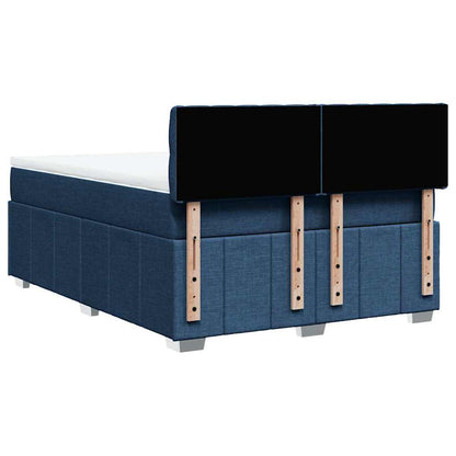 Giroletto a Molle con Materasso Blu 140x190 cm in Tessuto | homemem39