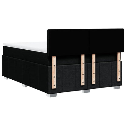 Giroletto a Molle con Materasso Nero 140x190 cm in Tessuto | homemem39