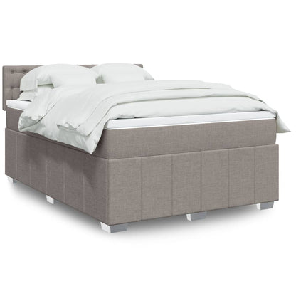 Giroletto a Molle con Materasso Tortora 140x190 cm in Tessuto | homemem39