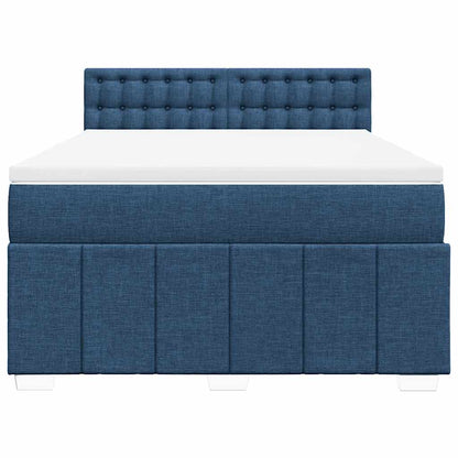 Giroletto a Molle con Materasso Blu 140x190 cm in Tessuto | homemem39