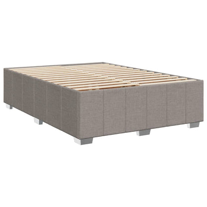 Giroletto a Molle con Materasso Tortora 140x200 cm in Tessuto