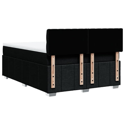 Giroletto a Molle con Materasso Nero 160x200 cm in Tessuto | homemem39