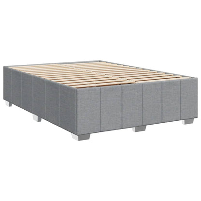 Giroletto a Molle con Materasso Grigio Chiaro 160x200cm Tessuto